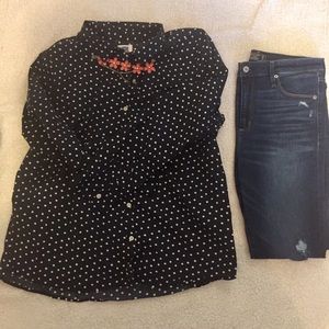 Polkadot Button Down